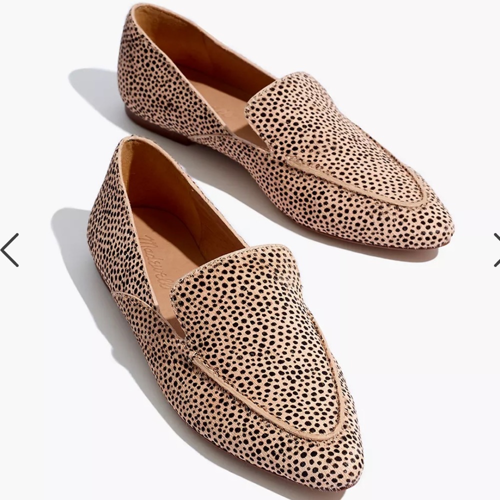 Madewell Speckled Calf Hair Skimmer Loafers Size 6